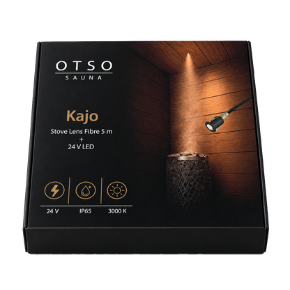 OTSO Kajo Sauna Glasfaser + LED